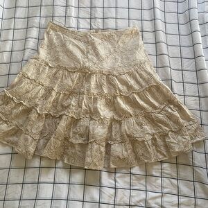 Fashion Bug Embroidered Sequin Skirt Y2K Size 12